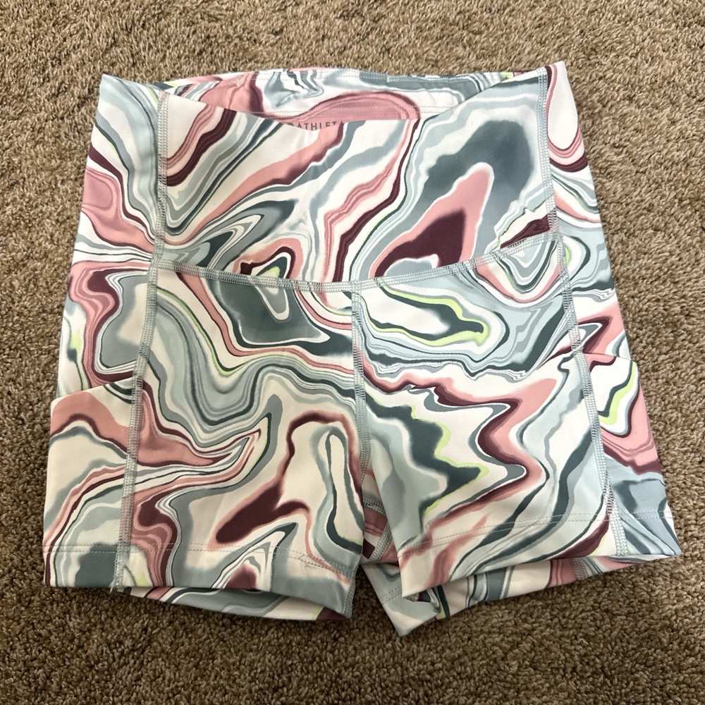 Athleta Women's Multicolor Swirl Patterned Shorts